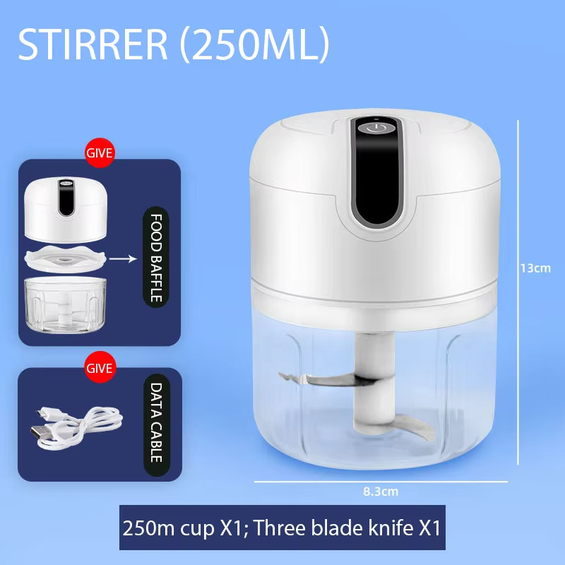 Meat Grinder Attachment - 250ML Electric Meat Grinder, Garlic Chopper,