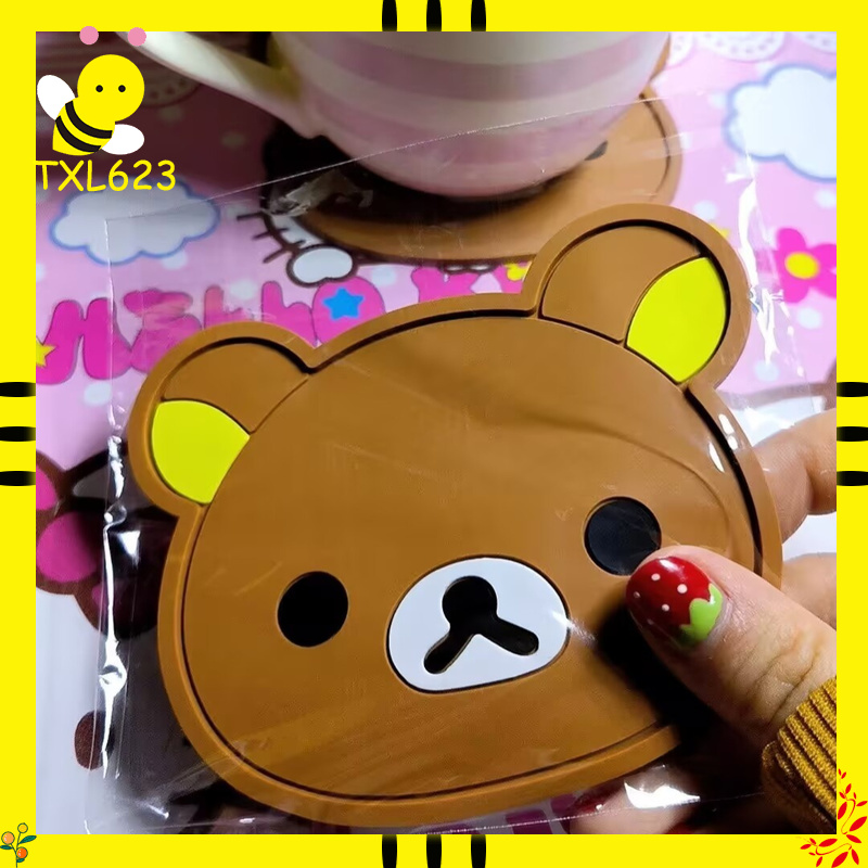 Kitchen Appliances Table - Rilakkuma Silicone Cup Coaster Cute Heat