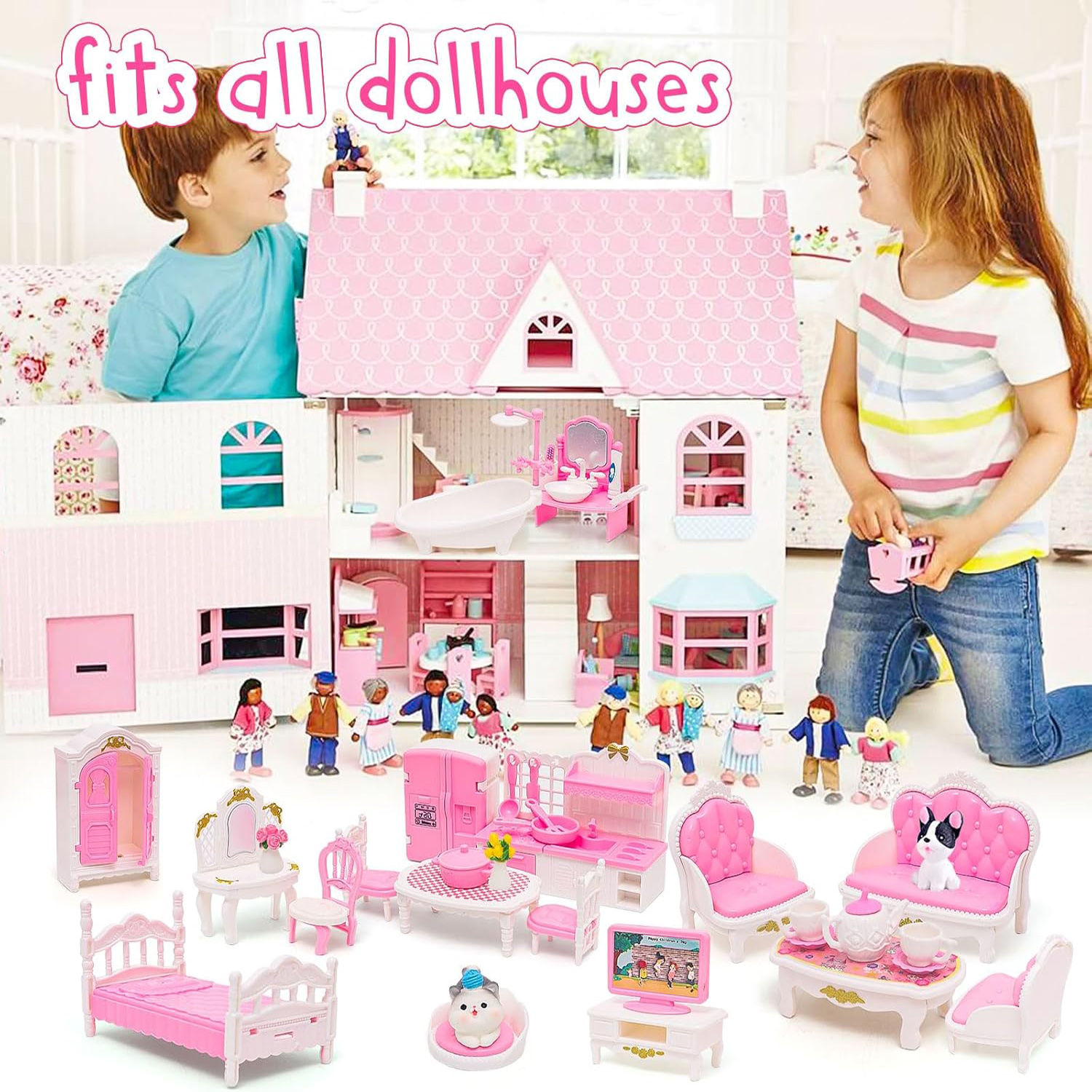 Kitchen Appliances Kids - 1:12 Dollhouse Ice Cream Truck Baby