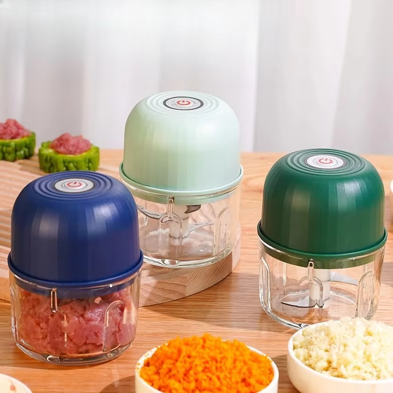 Meat Grinder Attachment - Electric Meat Grinder 260ML Garlic Grinder
