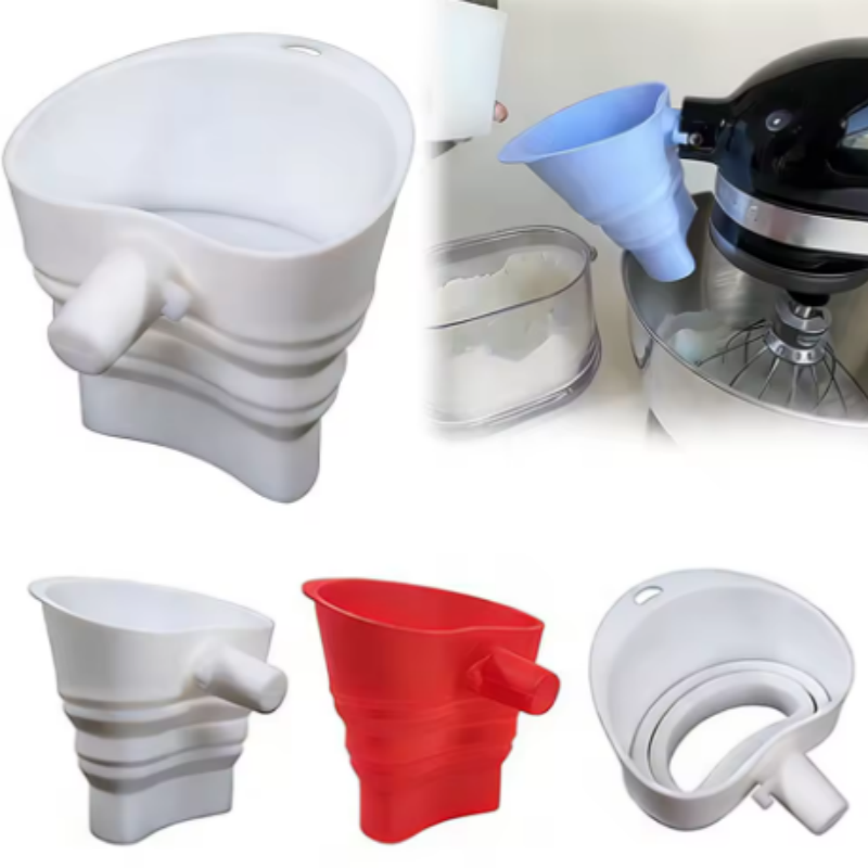 Kitchen Appliances For Sale - 1/3pcs mix Silicone Flour Funnel for