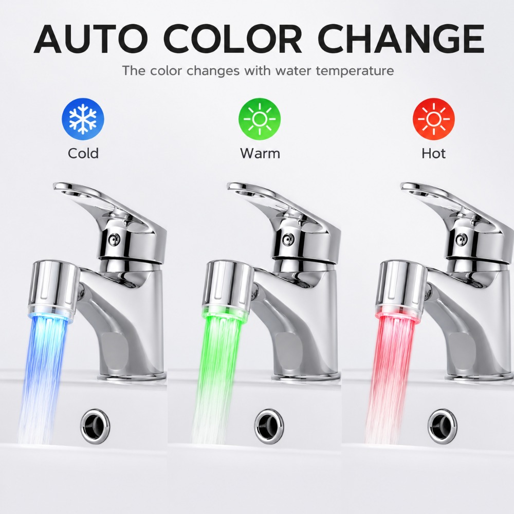 1/5Pcs LED Faucet Head with Au - Kitchen Appliances Offers reseña y precio