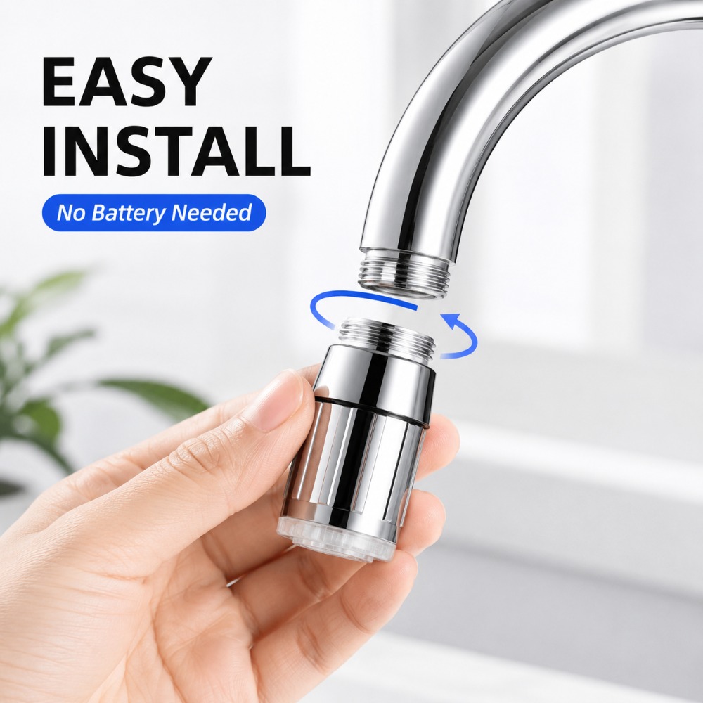 1/5Pcs LED Faucet Head with Au - Kitchen Appliances Offers reseña y precio