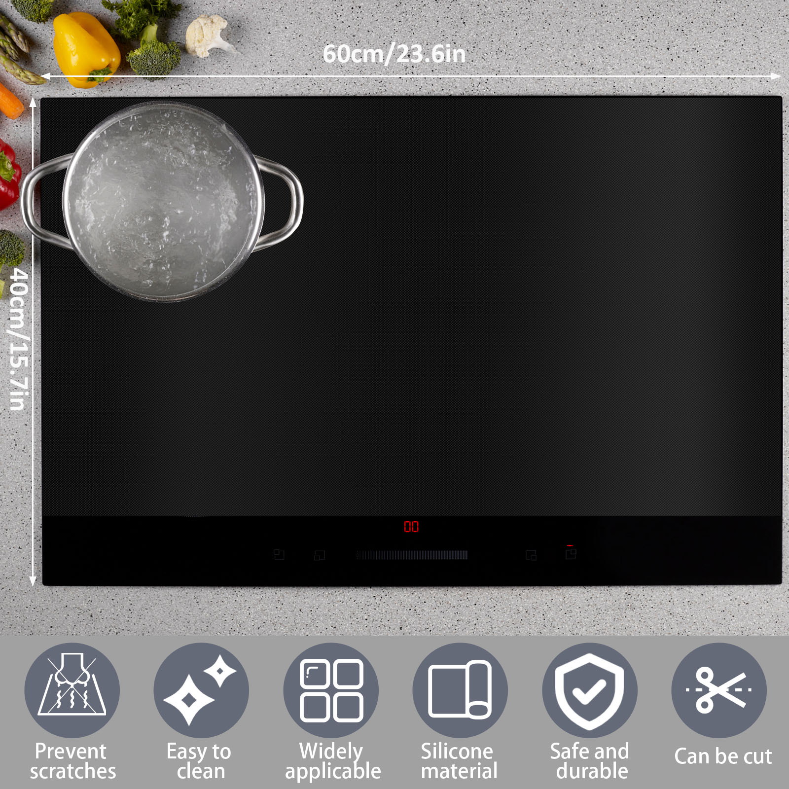 Induction Cooker Cover Silicon - Kitchen Appliances Electric Stove reseña y precio