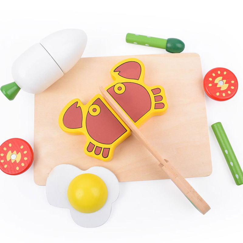 1PCS Wooden Toy Magnetic Cutti - Kitchen Appliances Kids reseña y precio