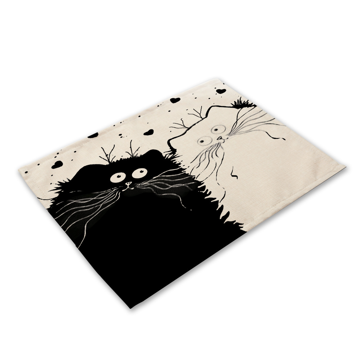 40X30cm Cute Black Cat Pattern - Kitchen Appliances Table reseña y precio
