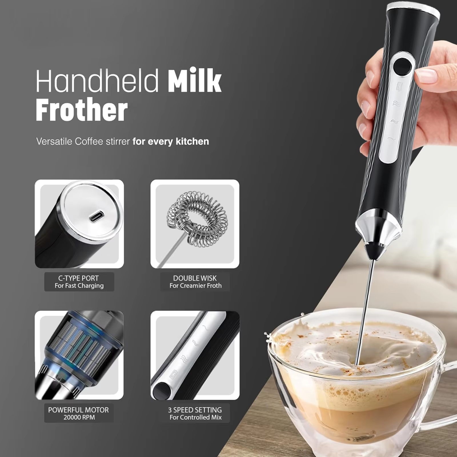Electric milk frother, milk co - Kitchen Appliances For Sale reseña y precio
