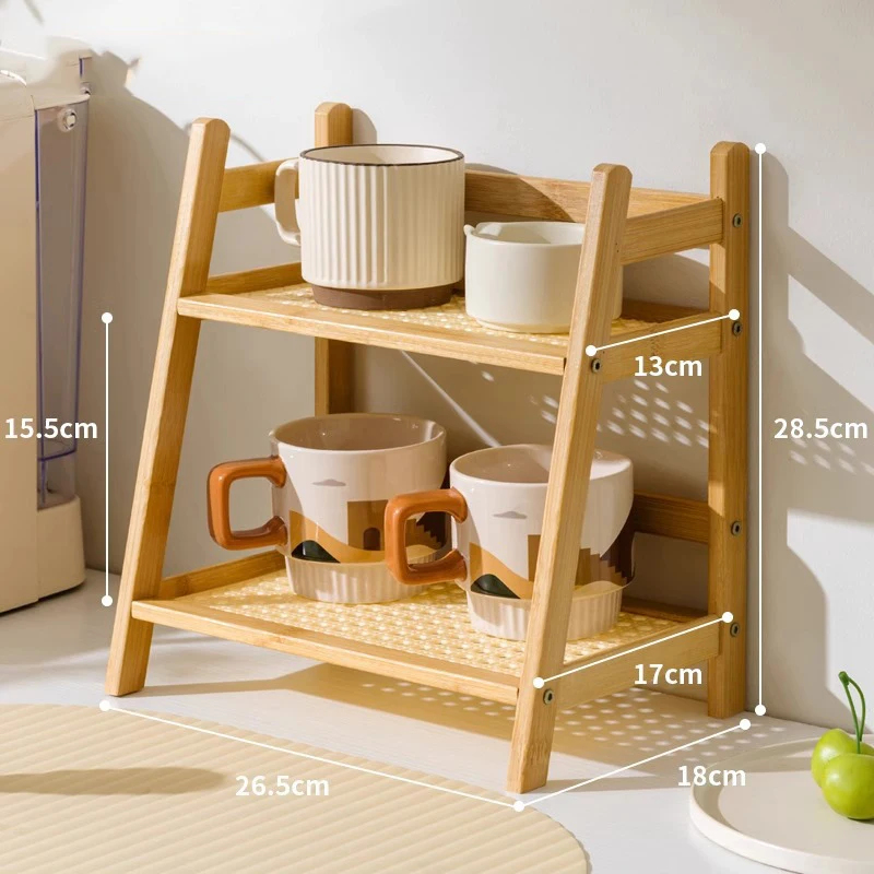 2-Tier Bamboo Countertop Organ - Kitchen Appliances Table reseña y precio