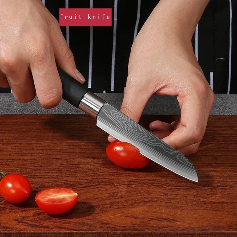 Damascus pattern Kitchen Knife - Kitchen Appliances Cooking reseña y precio