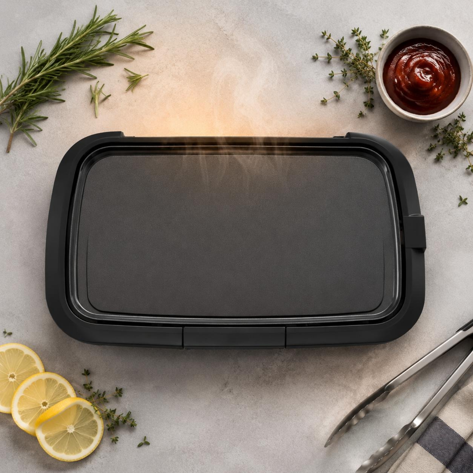 Tabletop Grill Pan Large Cooki - Kitchen Appliances Cooking reseña y precio