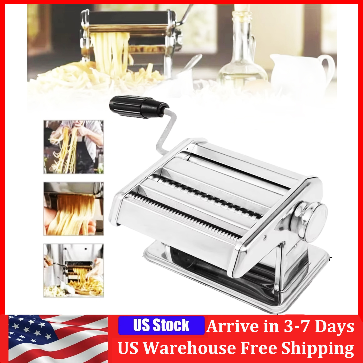 Pasta Maker Machine Stainless  - Pasta Machine Electric reseña y precio