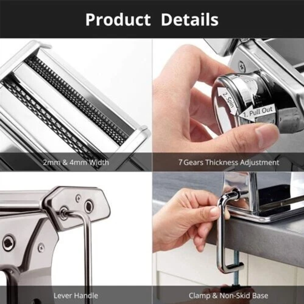 Pasta Maker Machine Stainless  - Pasta Machine Electric reseña y precio
