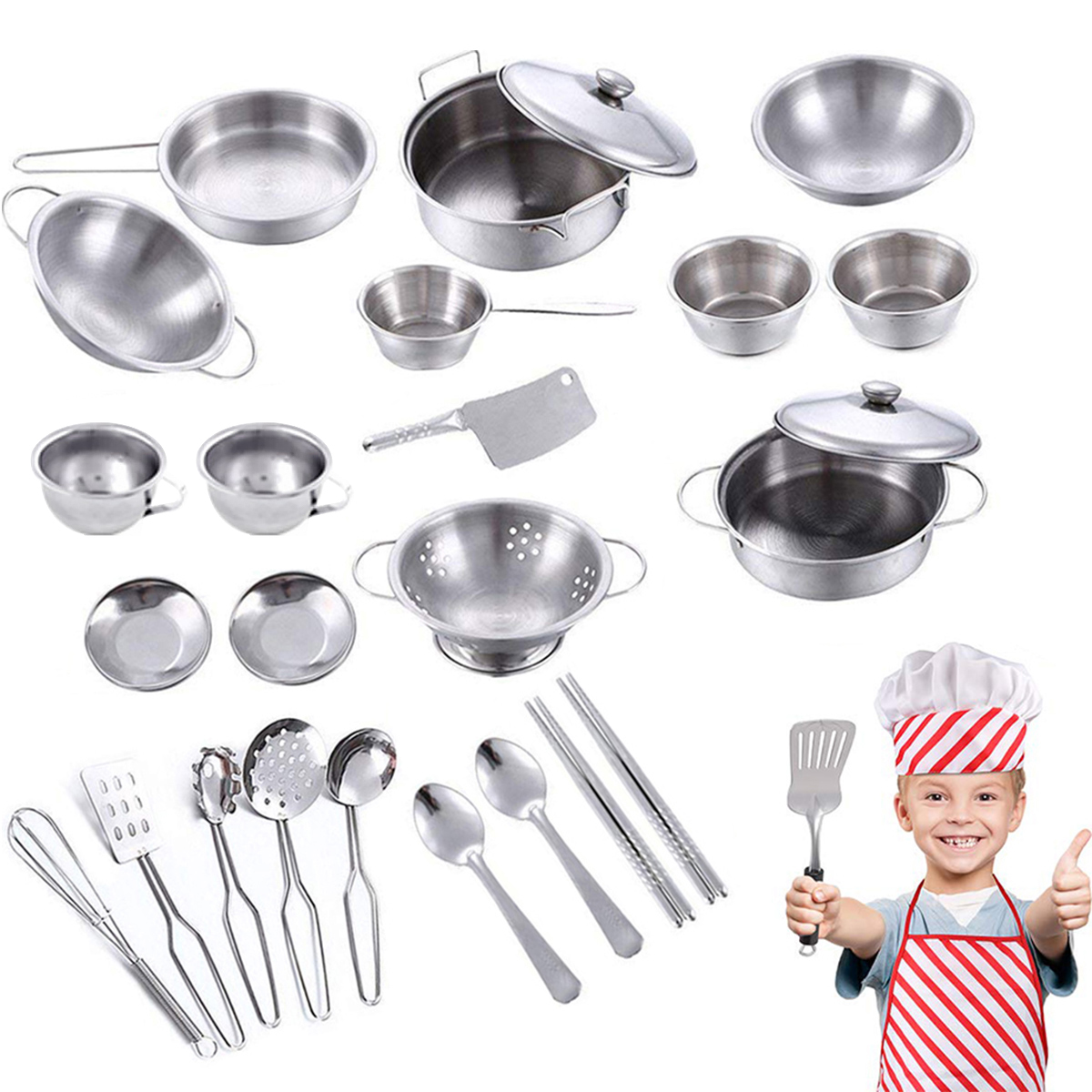 25PCS Kitchen Set Pretend Play - Kitchen Appliances Kids reseña y precio