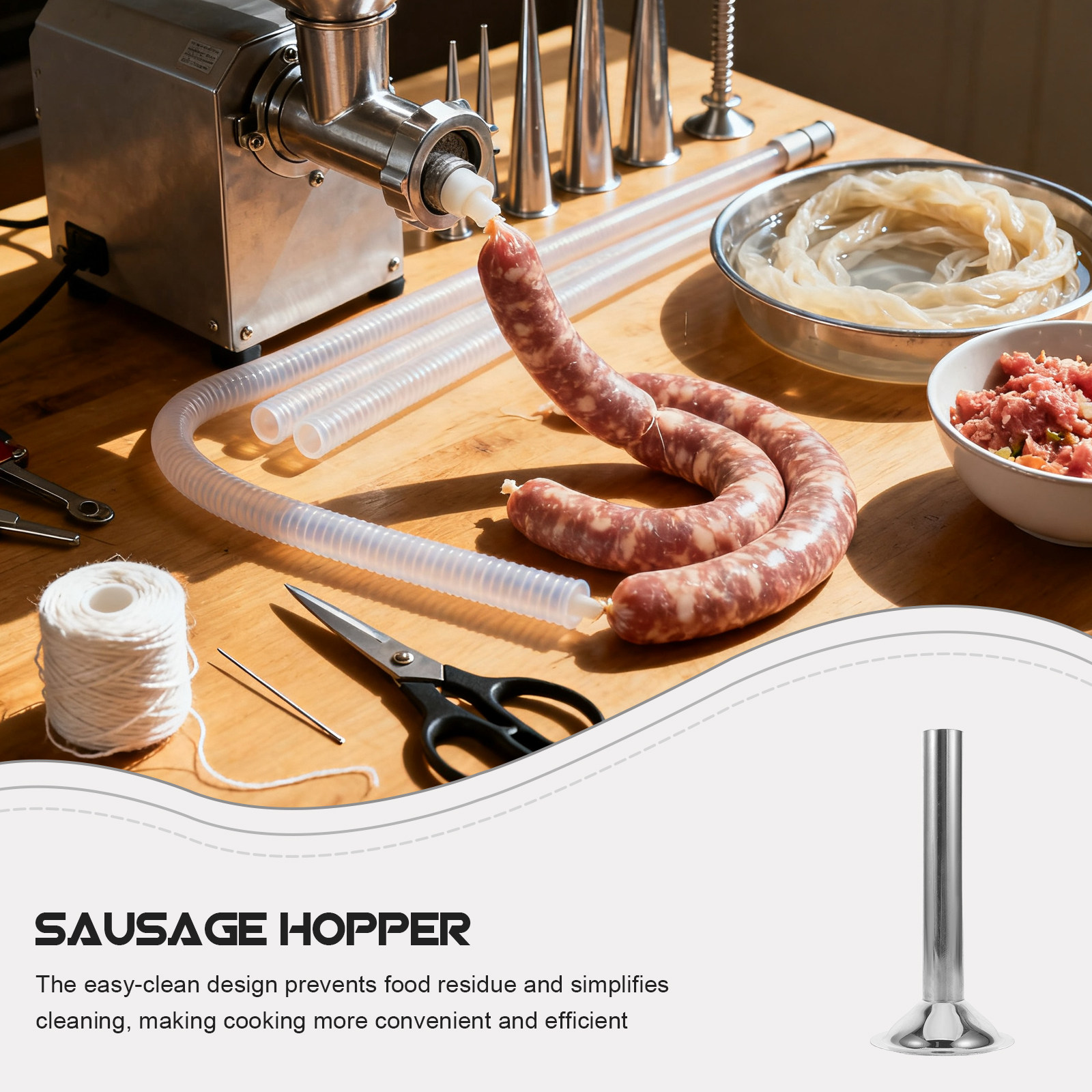 Professional Stainless Steel S - Meat Grinder Attachment reseña y precio