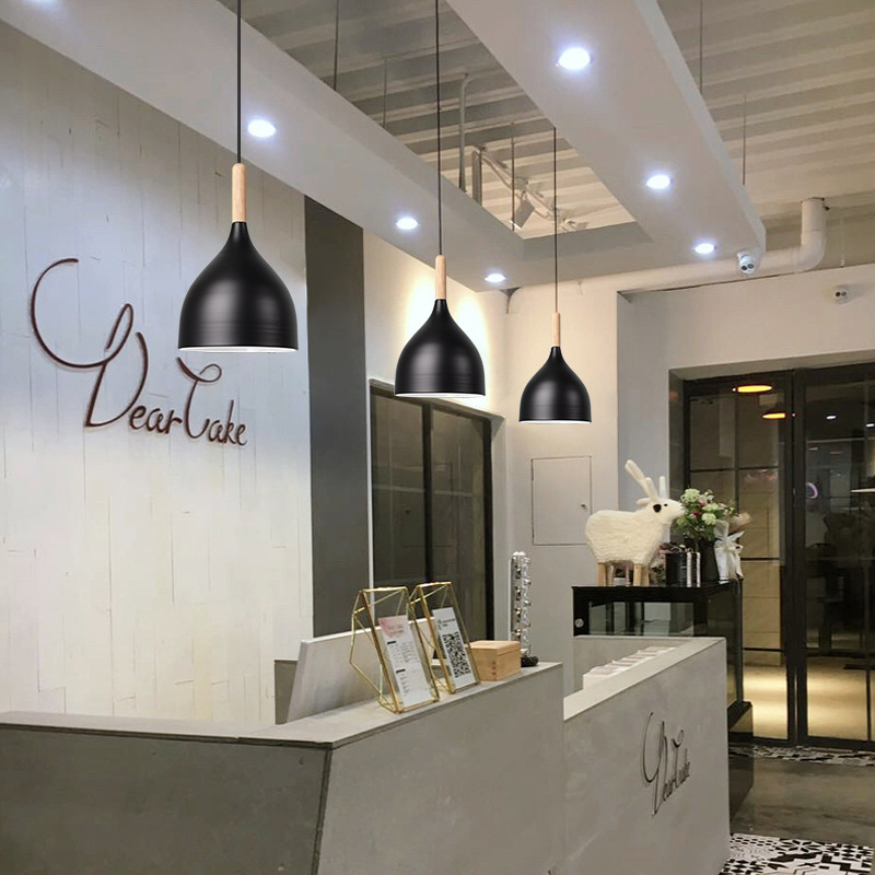 Modern Wood Pendant Light Indu - Kitchen Appliances Table reseña y precio