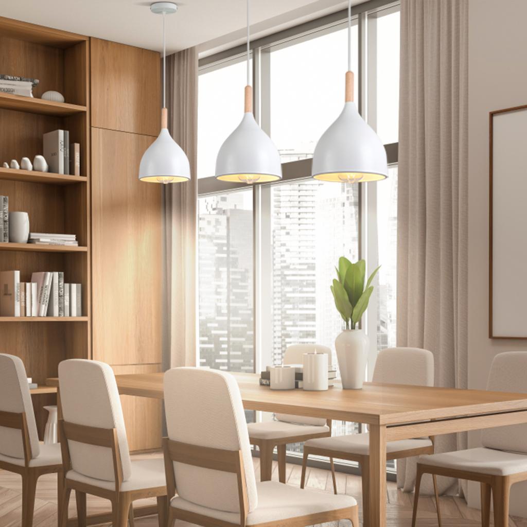 Modern Wood Pendant Light Indu - Kitchen Appliances Table reseña y precio