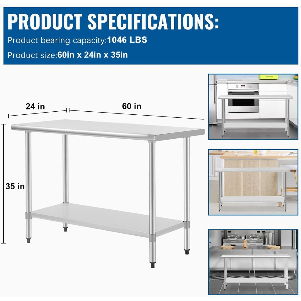 Commercial Grade Stainless Ste - Kitchen Appliances Table reseña y precio