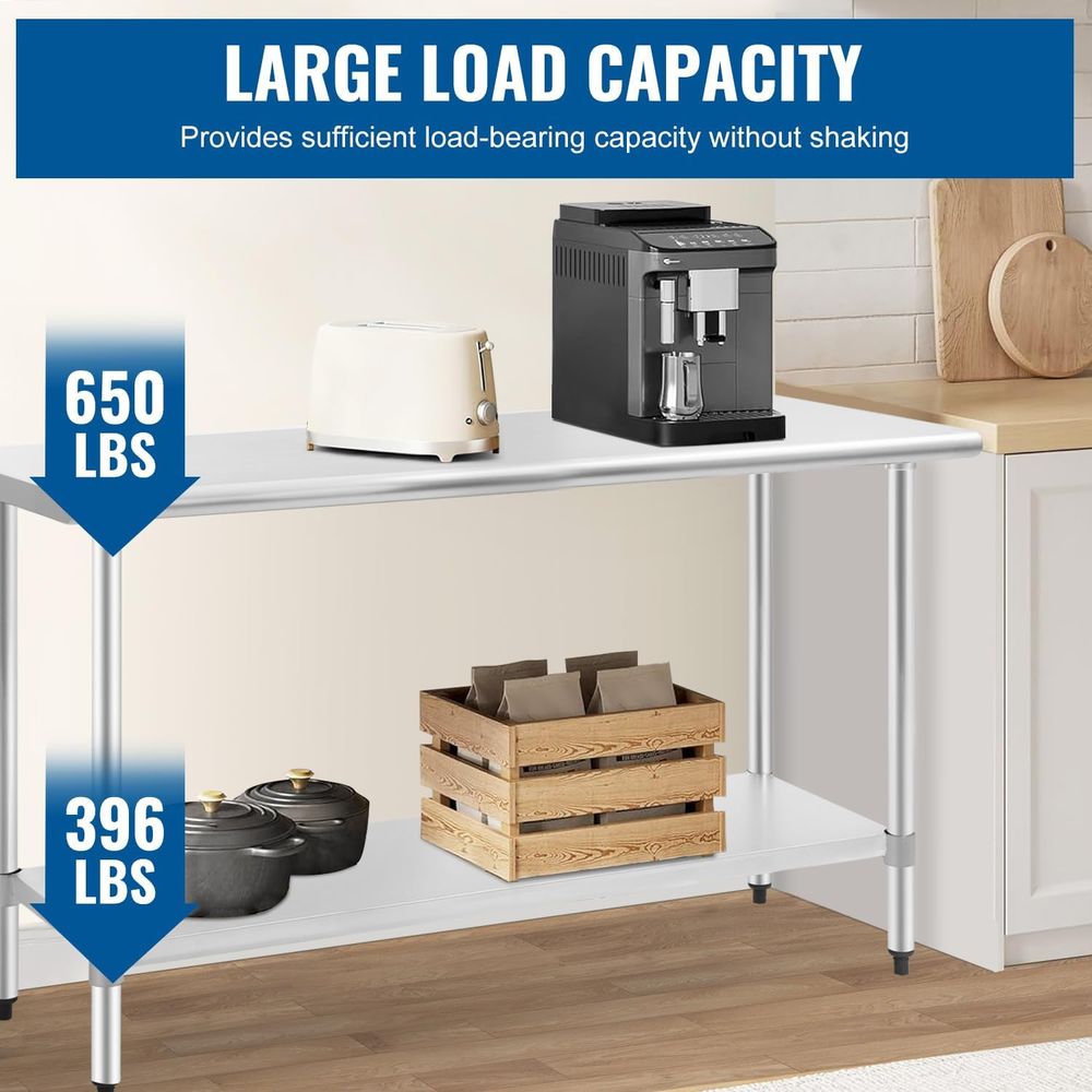 Commercial Grade Stainless Ste - Kitchen Appliances Table reseña y precio