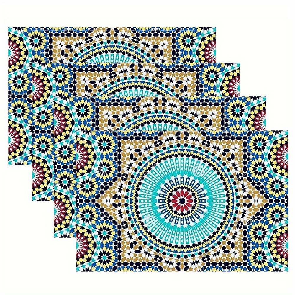 2/4pc Placemats with A Morocca - Kitchen Appliances Table reseña y precio
