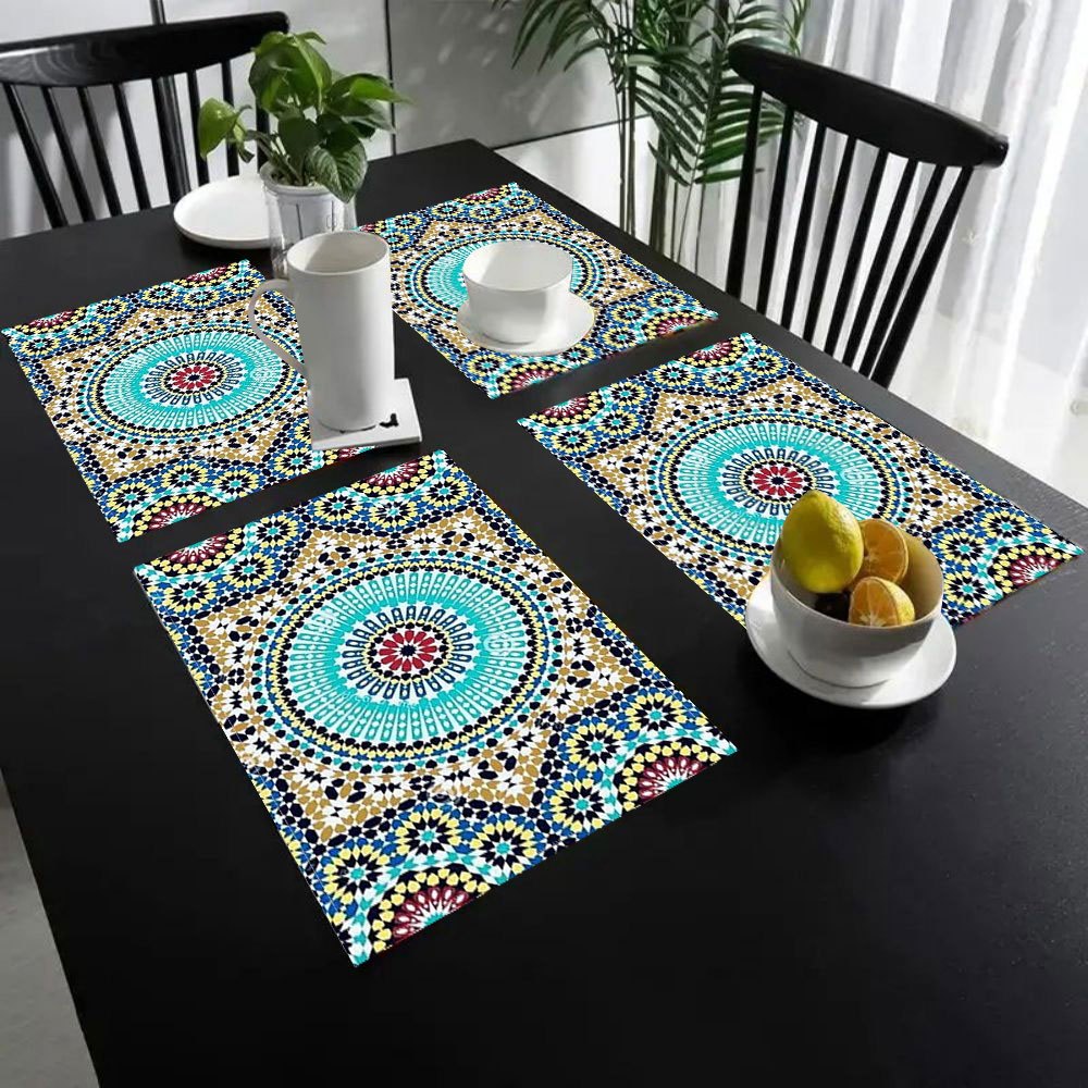2/4pc Placemats with A Morocca - Kitchen Appliances Table reseña y precio