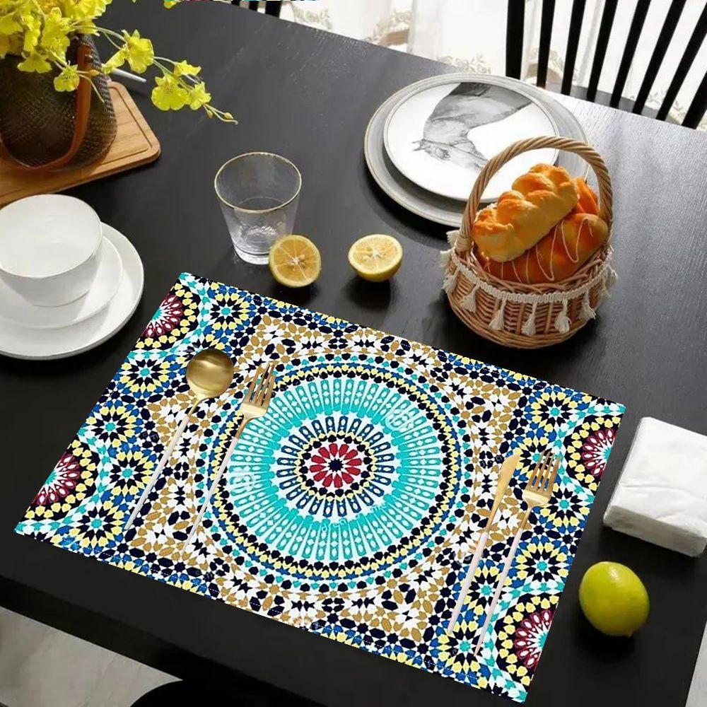2/4pc Placemats with A Morocca - Kitchen Appliances Table reseña y precio